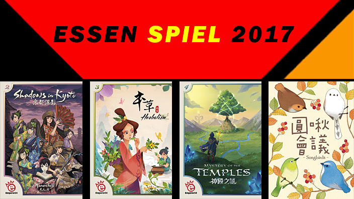 Essen 2017: anteprima di Shadows in Kyoto, Herbalism, Birdie Fight! e Mystery of the Temples