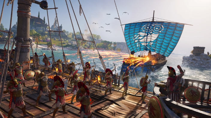 Assassin’s Creed Odyssey spettacolari battaglie navali in 4k