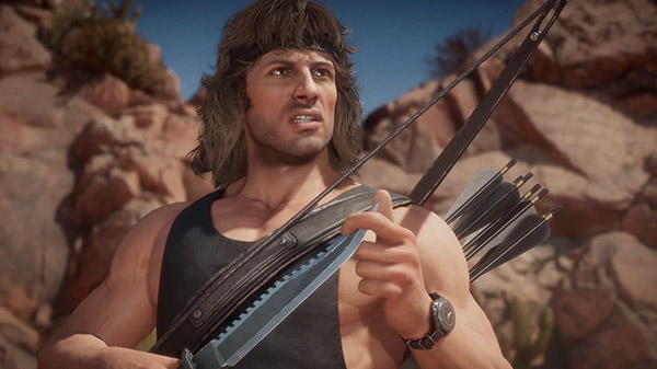 Mortal Kombat 11 mostra il gameplay di Rambo in trailer