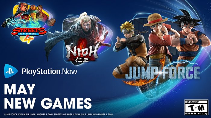 Playstation Now si aggiorna con Nioh, Jump Force e Streets of Rage 4