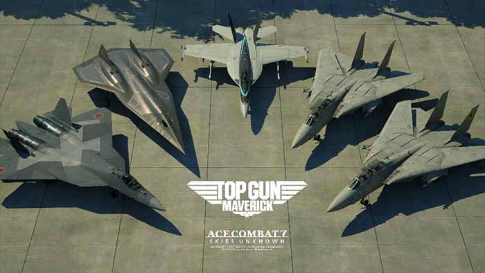 Ace Combat 7 e Top Gun: Maverick insieme in un nuovo DLC