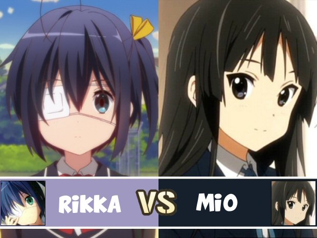 Saimoe Animeclick: Rikka vs Mio