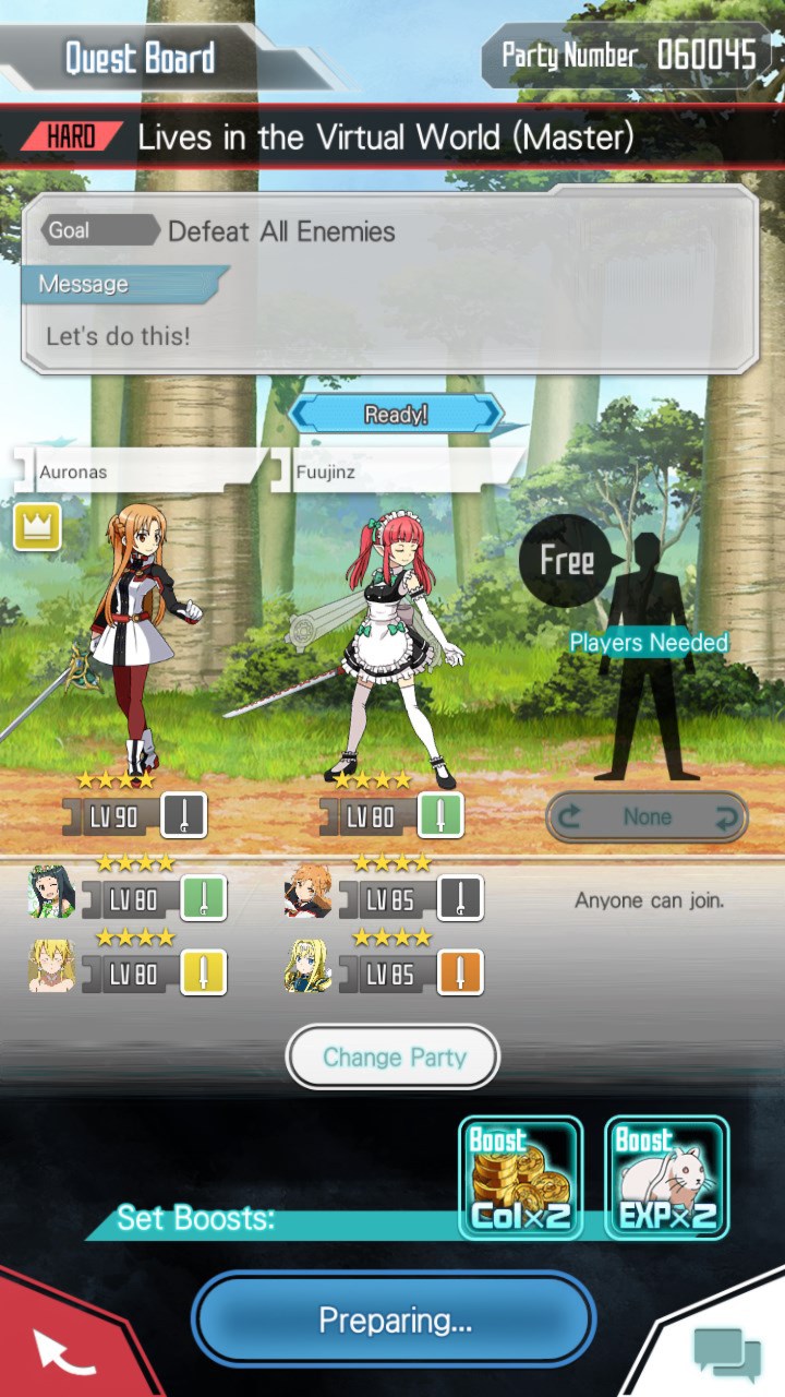 Sword Art Online Memory Defrag (Game) GamerClick.it