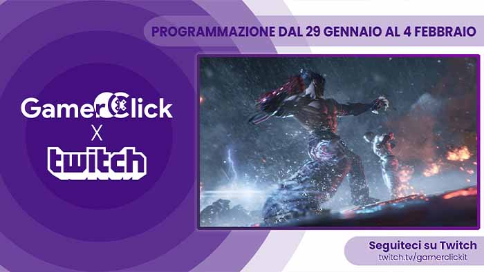GamerClick su Twitch: la programmazione dal 29 gennaio al 4 febbraio