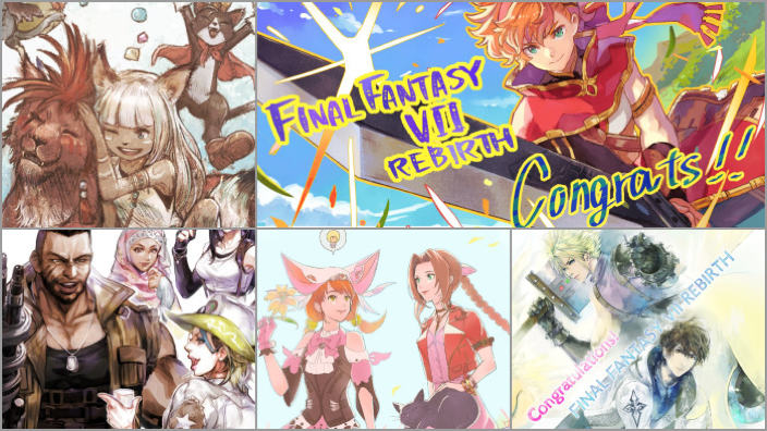 Final Fantasy VII Rebirth lancio celebrato dai giochi Square-Enix