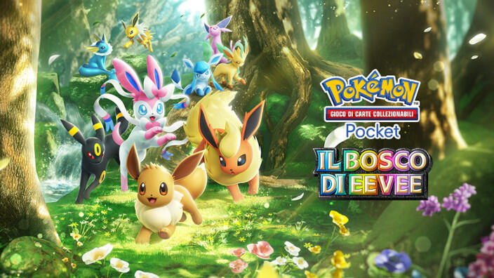 Pokémon TGC Pocket: annunciata l'espansione Il Bosco di Eevee