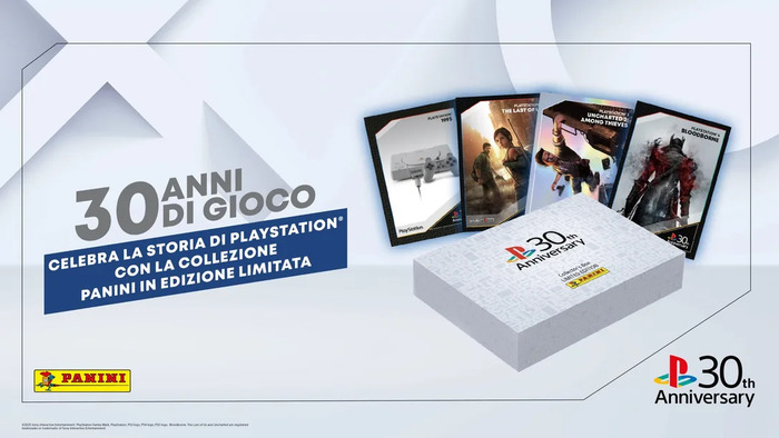PlayStation e Panini festeggiano 30 anni di gaming con delle card in edizione limitata