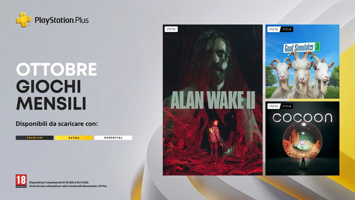 Annunciati i giochi gratuiti di PlayStation Plus di ottobre 2025