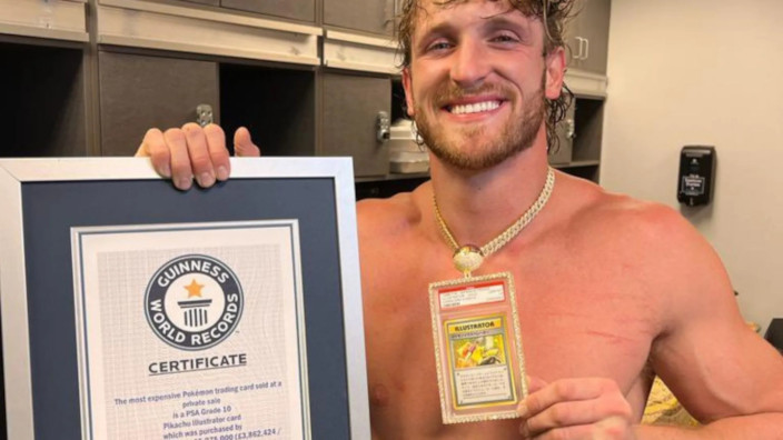 Logan Paul mette all'asta la carta Pokémon più rara e costosa al mondo