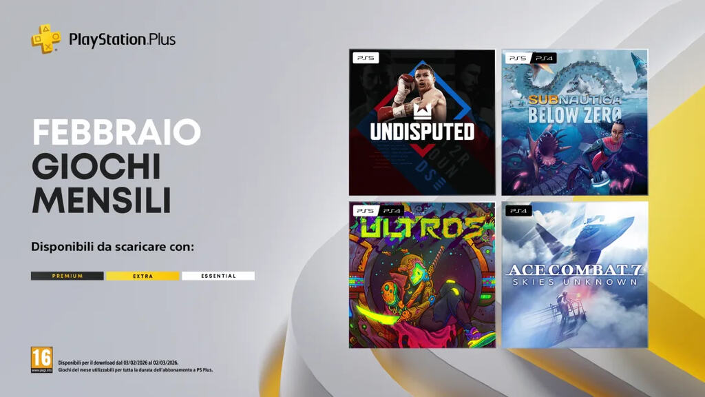 Annunciati i giochi gratuiti di PlayStation Plus di febbraio 2026