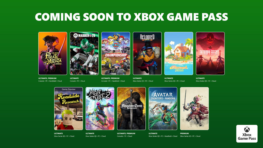 Xbox Game Pass: ecco la prima ondata di febbraio