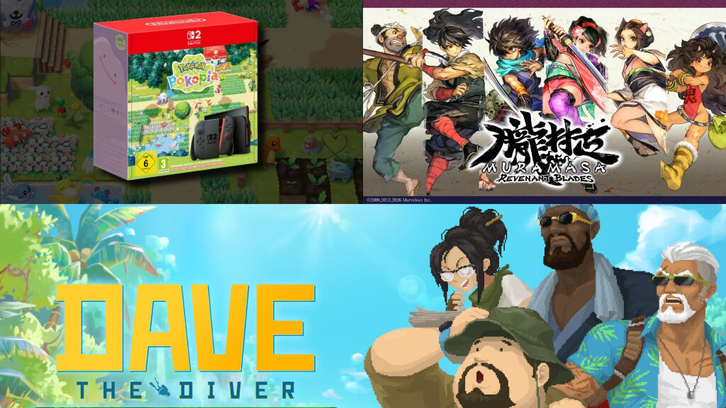News dal mondo gaming: Pokémon Pokopia, Dave The Diver e Muramasa Revenant Blades