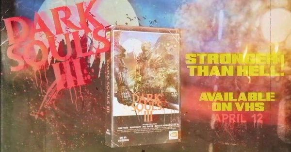 La copertina della videocassetta di Dark Souls III