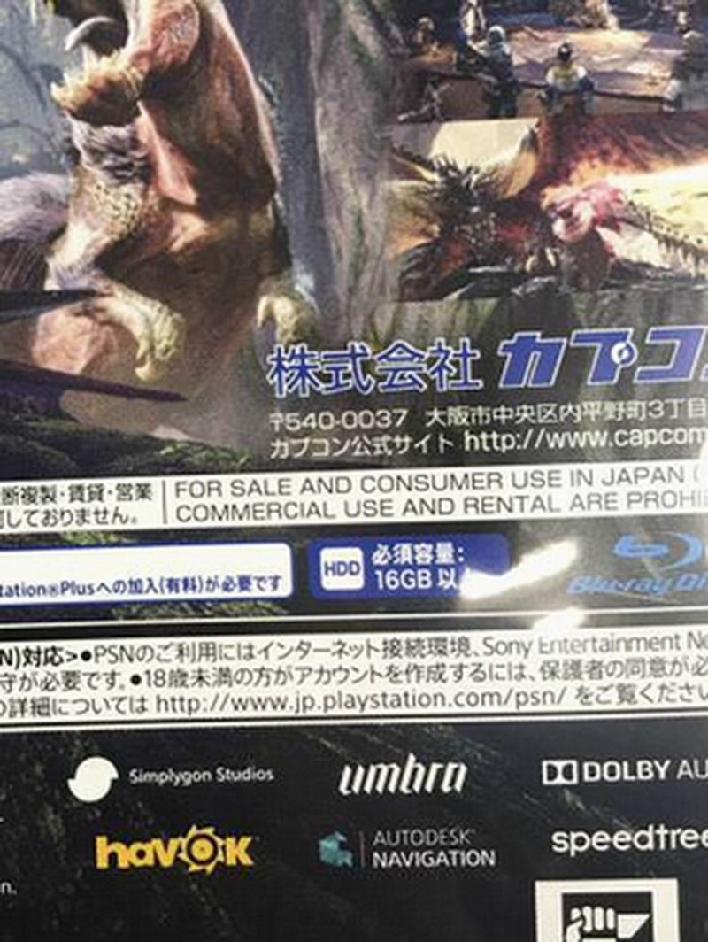 Monster Hunter World, svelate le sue dimensioni su console PlayStation 4 monster-hunter-world-file-size.jpg