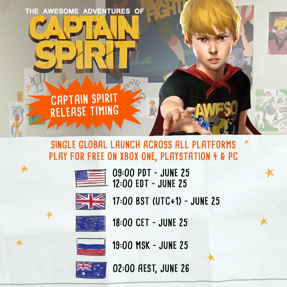 The Awesome Adventure of Captain Spirit, svelata la data e l'orario d'uscita Captain-Spirit-Time.jpg