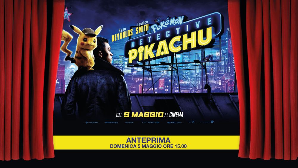 Partecipa con noi all'anteprima di Detective Pikachu a Cinecittà World