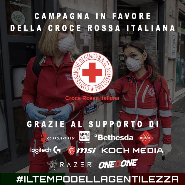 L'industria videoludica ha organizzato una raccolta fondi in favore della Croce Rossa Italiana
