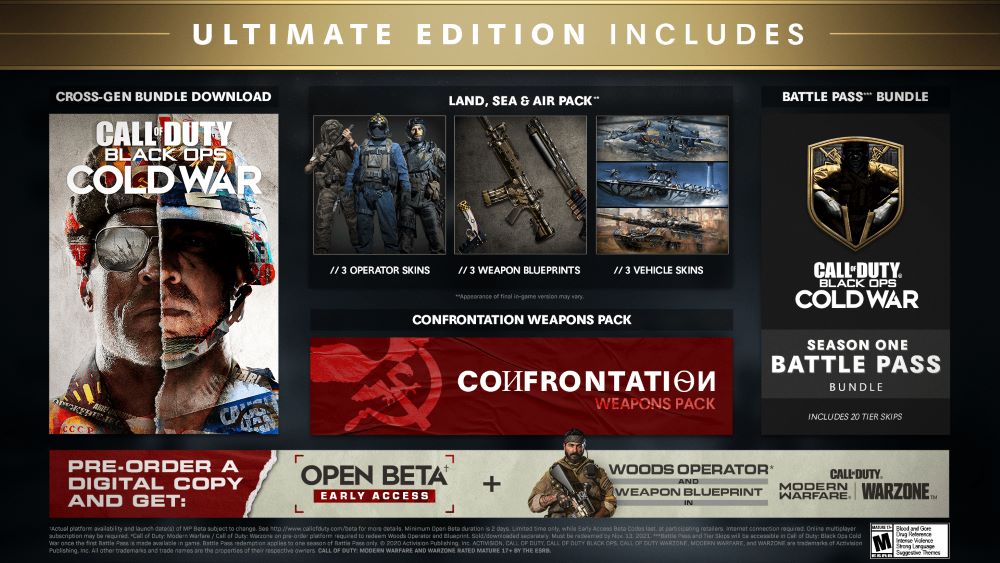 I contenuti dell'Ultimate Edition digitale di Call of Duty: Black Ops Cold Waw