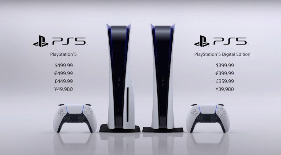 I prezzi ufficiali di PlayStation 5 e PlayStation 5 Digital Edition