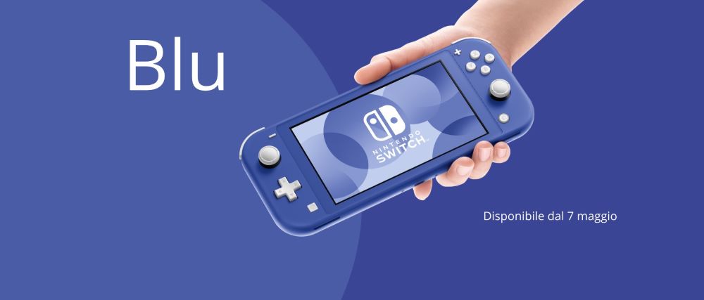 Dal 7 maggio Nintendo Switch Lite sarà disponibile anche in versione blu