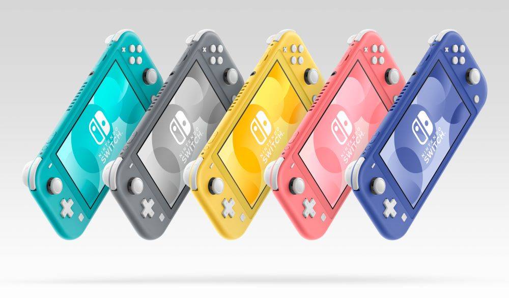 Le varie colorazioni di Nintendo Switch Lite