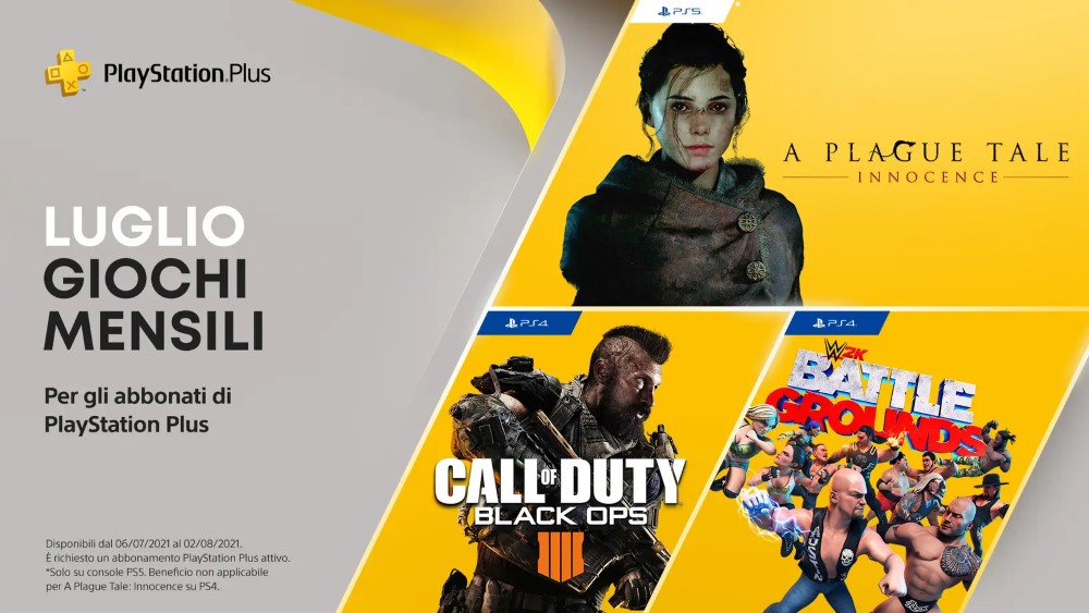 Svelati i giochi gratuiti di PlayStation Plus di luglio 2021