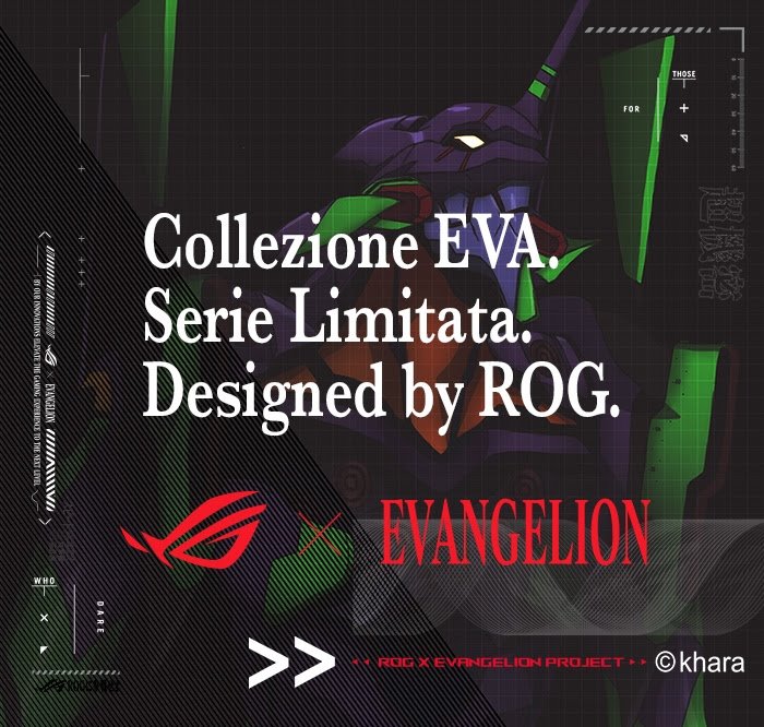 Annunciata la collection ROG X Evangelion