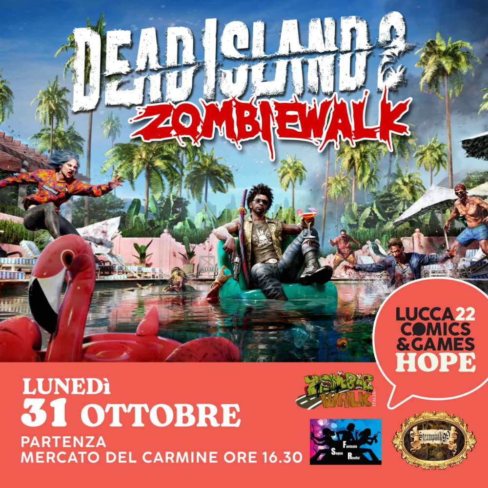 Plaion ha organizzato una Zombie Walk a Lucca Comics & Games 2022 per promuovere Dead Island 2
