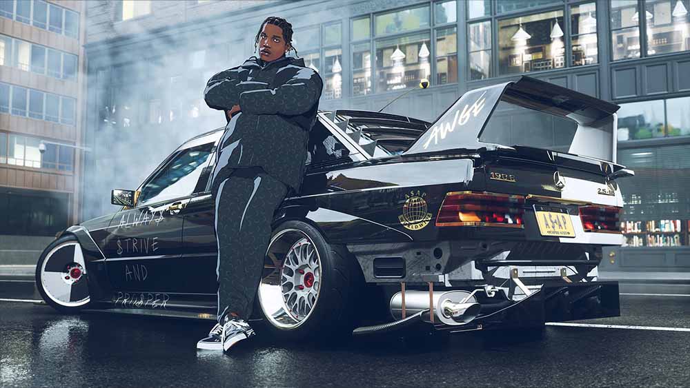 A$AP Rocky e la sua Mercedes personalizzata.