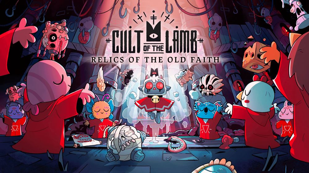 Annunciato un'aggiornamento gratuito per Cult of the Lamb Cult-of-the-Lamb-Relics-of-the-Old-Faith-Key-Art.jpg