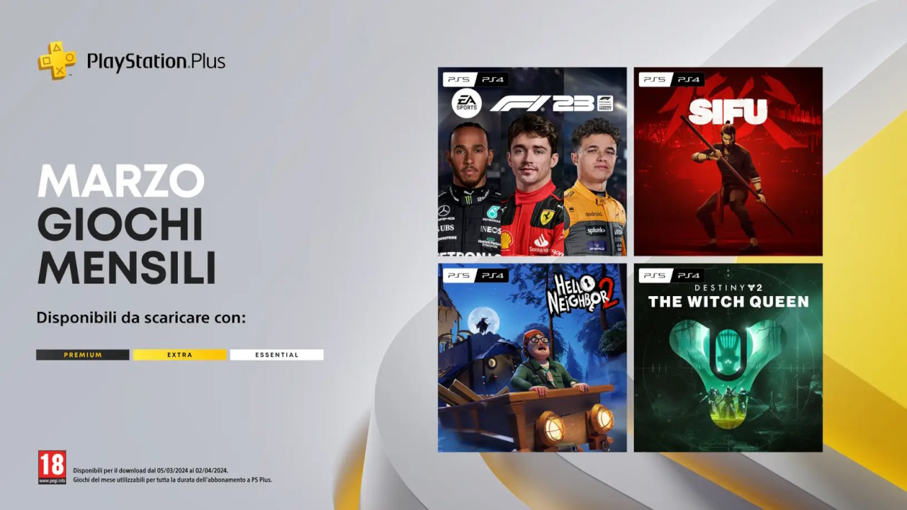 Annunciati i giochi gratuiti di PlayStation Plus Essential di marzo 2024