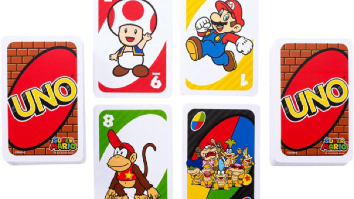Arrivano le carte da Uno di Super Mario