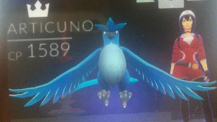 Articuno è stato catturato in Pokémon Go