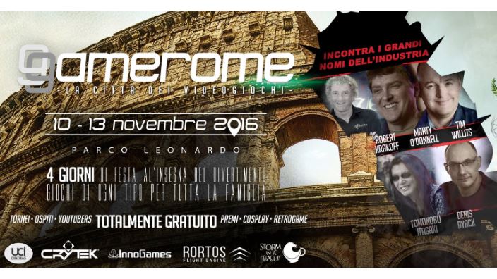 Apre GameRome, programma ed ospiti tutti da scoprire