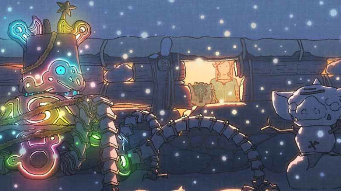 The Legend of Zelda: Breath of the Wild in un artwork natalizio