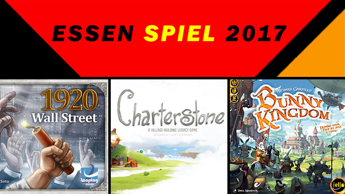 Essen 2017: anteprima di Charterstone, Bunny Kingdom e 1920 Wall Street
