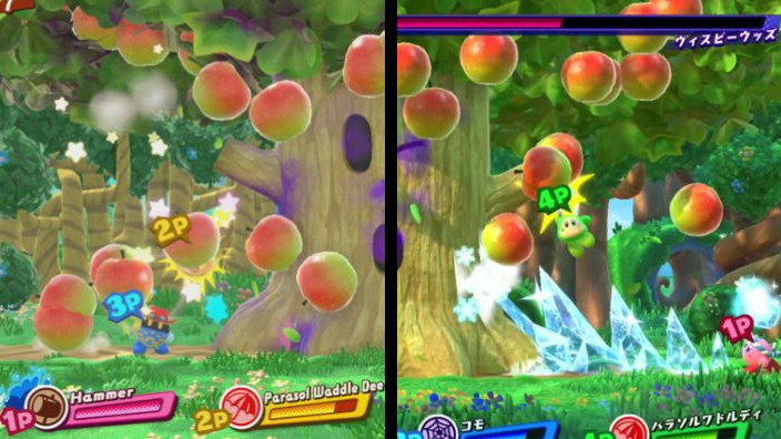 I miglioramenti grafici di Kirby Star Allies