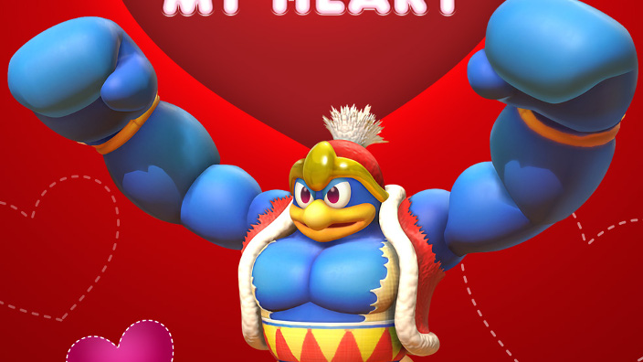 Le cartoline di San Valentino di Kirby Star Allies