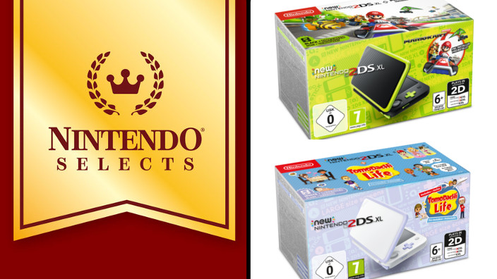 Nuovi giochi Nintendo Selects + nuovi bundle 2DS XL