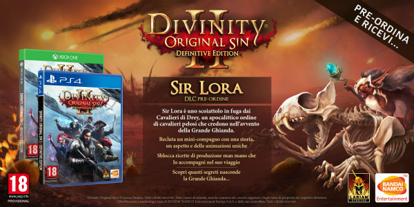 Divinity Original Sin II premia chi effettua il preorder regalando Sir Lora