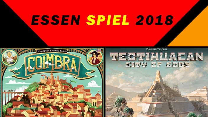 Essen 2018: anteprima di Coimbra e Teotihuacan: City of Gods