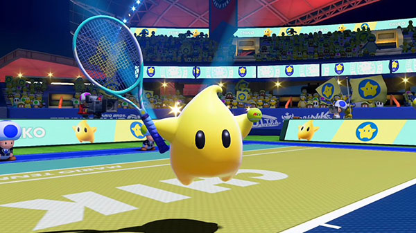 Sfavillotto si mostra in trailer per Mario Tennis Aces