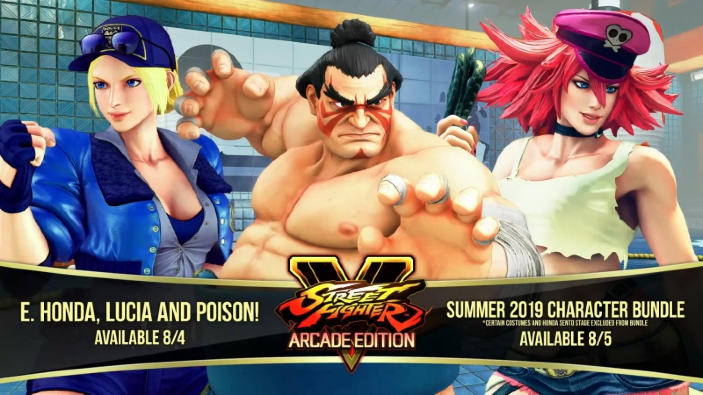 Street Fighter V aggiunge E. Honda, Poison e Lucia