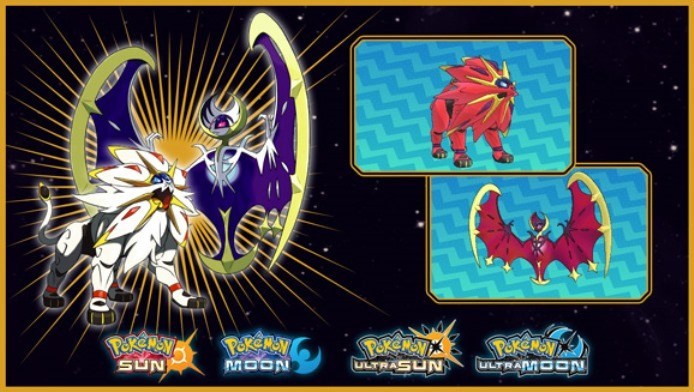 Pokémon Ultrasole e Ultraluna renderanno disponibili Solgaleo e Lunala shiny