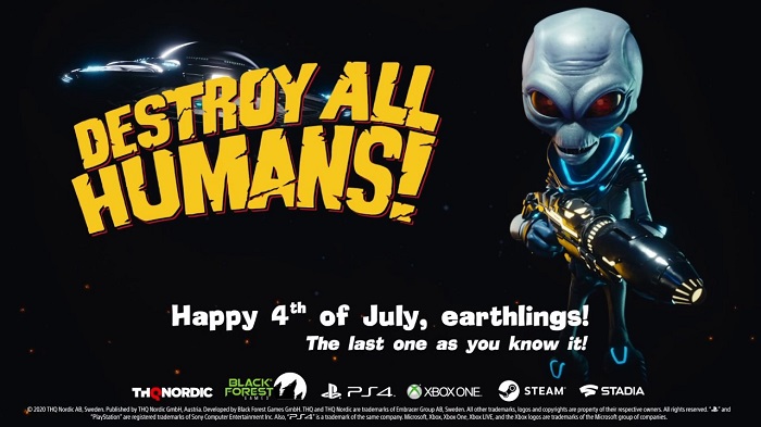 Destroy All Humans! festeggia il 4 luglio