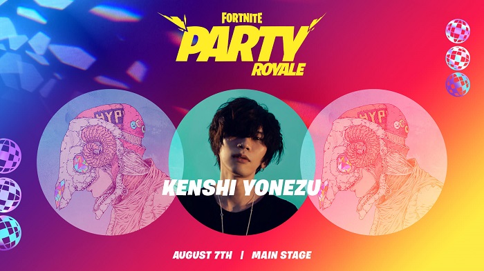 Kenshi Yonezu si esibisce sul palco di Fortnite