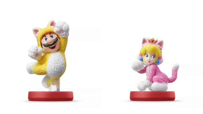 Amiibo di Mario Gatto e Peach Gatto in arrivo il prossimo anno
