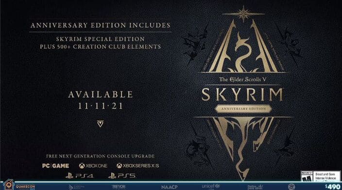 Bethesda annuncia ufficialmente Skyrim Anniversary Edition