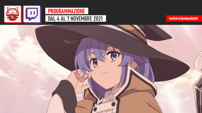 AnimeClick su Twitch: programma dal 4-7 novembre 2021