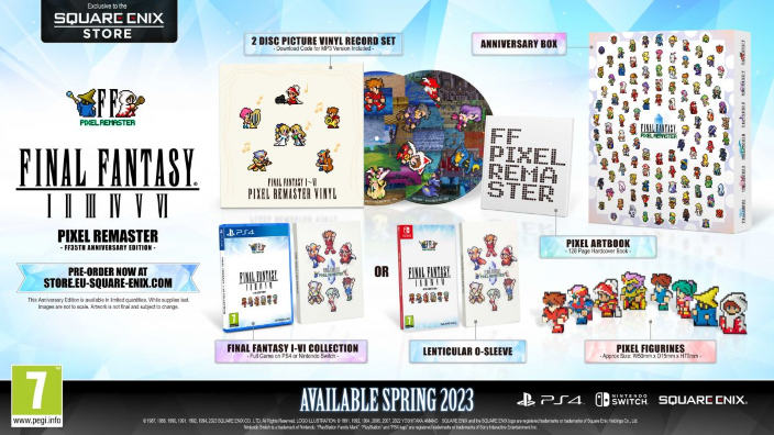 Final Fantasy I-VI Pixel Remaster annunciati per PS4 e Switch